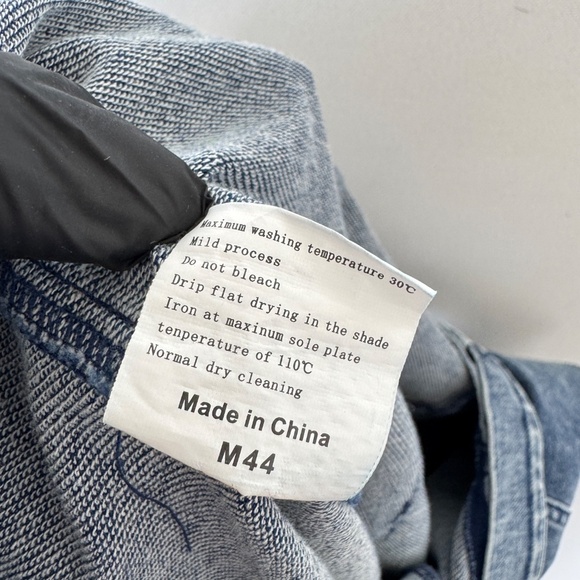 Exlura Women Denim Jumpsuit Overalls Blue Small Boho High Roller Casual Farm - Picture 11 of 11